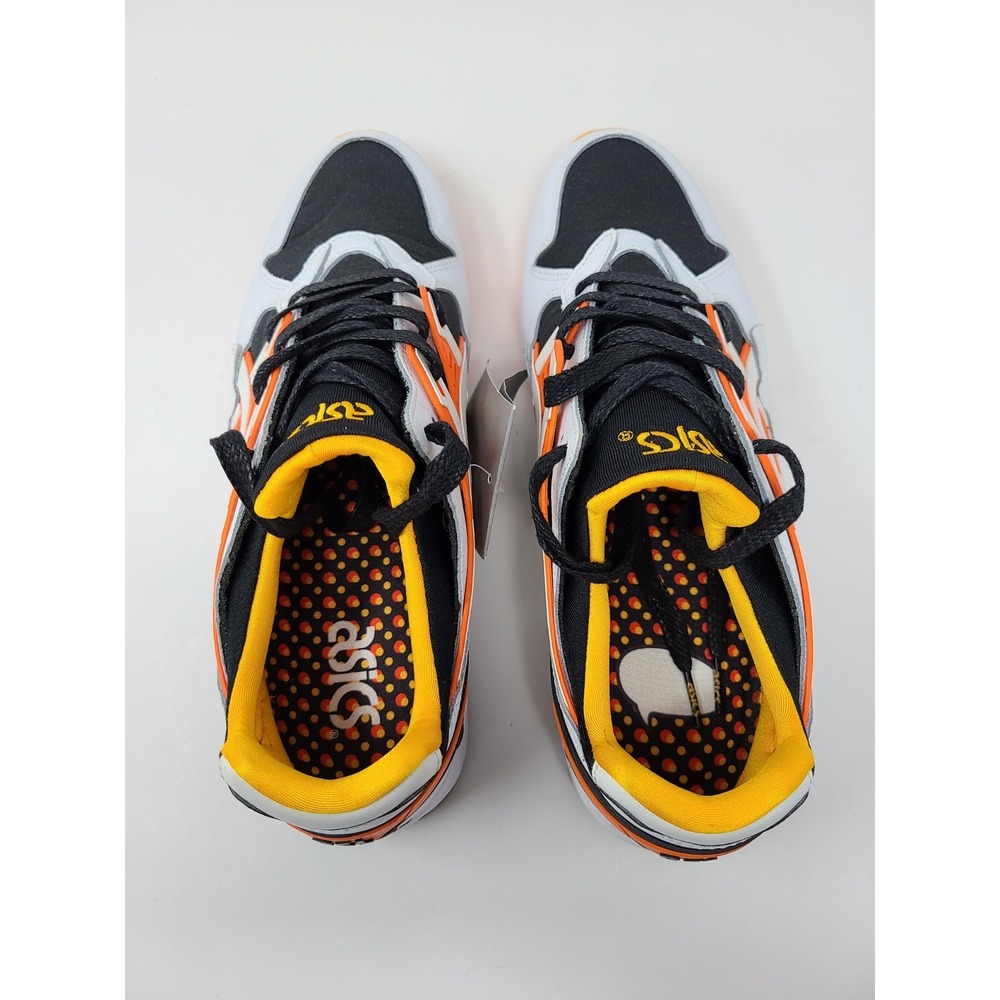 Asics Shoes Men 9.5 White Orange Gel Kayano Trainer Happy Chaos Sneaker 1191A200 - Picture 4 of 8